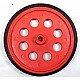 BO Gear Motor Wheel - Red - Robot Spare Parts -