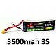 3500mah 11.1v 30C 3S Build Power Lipo Battery - Battery and Charger - Multirotor