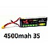 4500mah 11.1v 30C 3S Build Power Lipo Battery