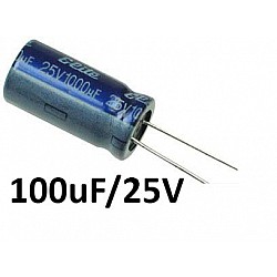 100uf / 25v Electrolytic Capacitor