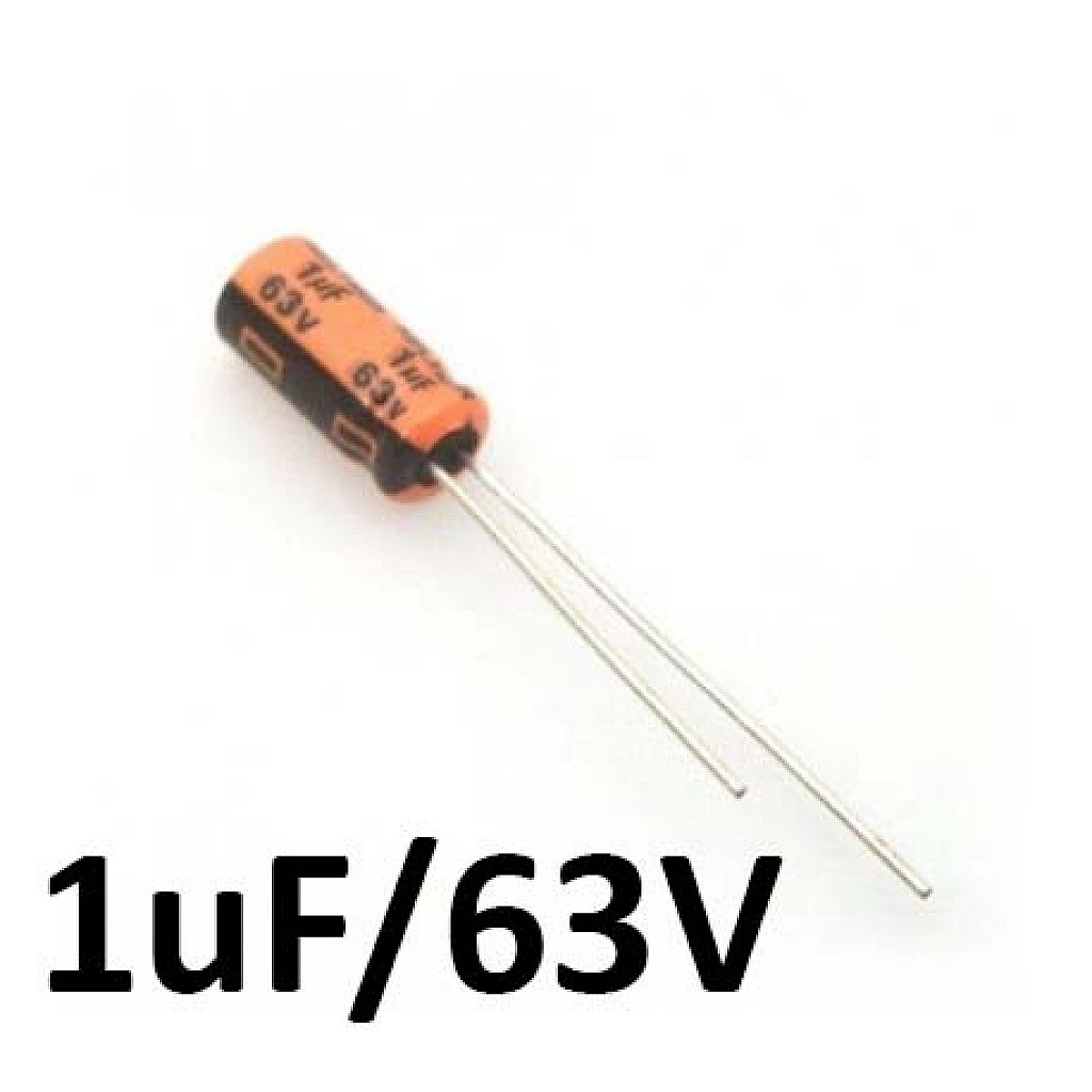 1uf / 63v Electrolytic Capacitor Core Electronics