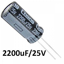 2200uf / 25v Electrolytic Capacitor