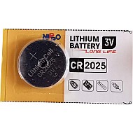 Nippo CR2025 Coin Type 3V Micro Lithium Cell Battery  