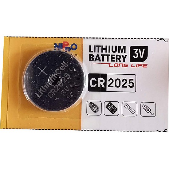 Nippo CR2025 Coin Type 3V Micro Lithium Cell Battery