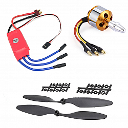 Combo of 1000KV Brushless Motor + 30A SimonK ESC + 1045 Propeller Pair 