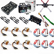 Hexacopter Drone Combo with Pixhawk Kit for beginner (Motor + ESC + Propeller + Flight Controller + Frame + TX-RX Flysky FSi6+ Power module + Belt) - FlyRobo