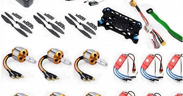 Hexacopter Drone Combo with Pixhawk Kit for beginner (Motor + ESC + Propeller + Flight Controller + Frame + TX-RX Flysky FSi6+ Power module + Belt)