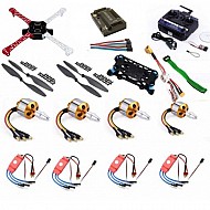 Quadcopter Drone Combo with APM 2.8 Kit for beginner (Motor + ESC + Propeller + Flight Controller + Frame + TX-RX + Power module + Belt) - FlyRobo