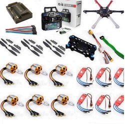 Hexacopter Drone Combo with APM 2.8  (Motor + ESC + Propeller + Flight Controller + Frame + TX-RX Flysky FSi6+ Power module + Belt) - FlyRobo