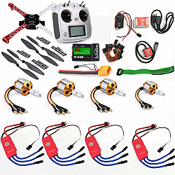 Quadcopter Drone Combo with NAZA M-Lite Kit  with 10ch TX-RX (Motor + ESC + Propeller + Flight Controller + Frame + TX-RX + Power module + Belt)