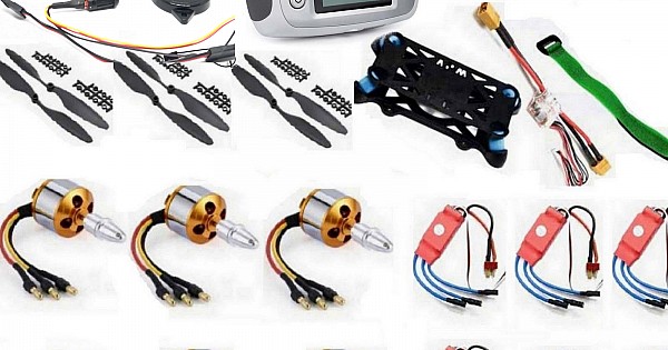 Hexacopter Drone Combo with Pixhawk and 10ch FlySky FS-I6S (Motor + ESC + Propeller + Flight Controller + Frame + TX-RX Flysky FSi6+ Power module + Belt)