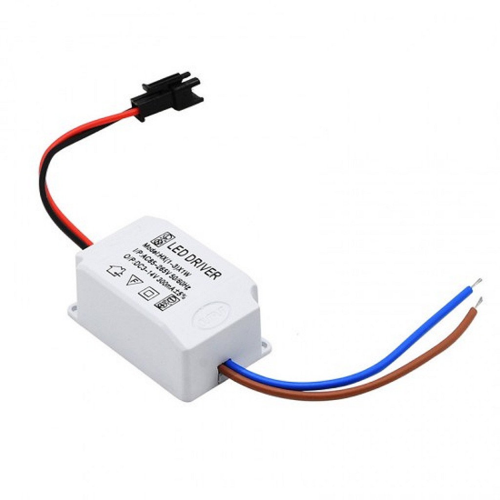 Driver LED 300mA Pour 18-25 LEDs 1W - Alimentation Courant Constant, Petite Taille, Facile à Cacher (AC85-265V)
