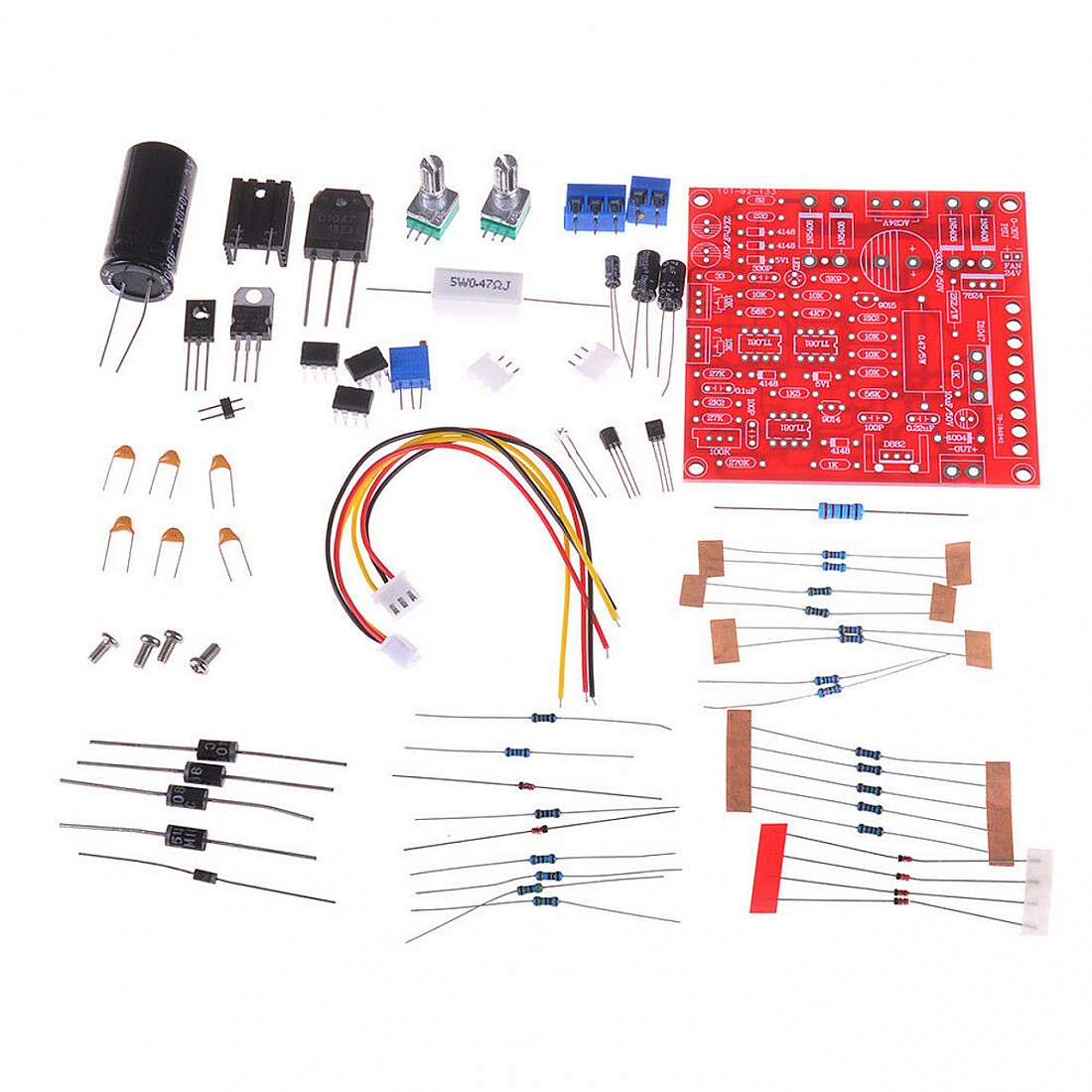 DC 2mA3A Adjustable Regulated Power Supply DIY Kit