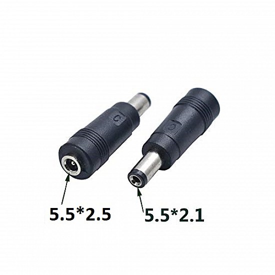 DC Female to Male Straight Transfer Head Connector