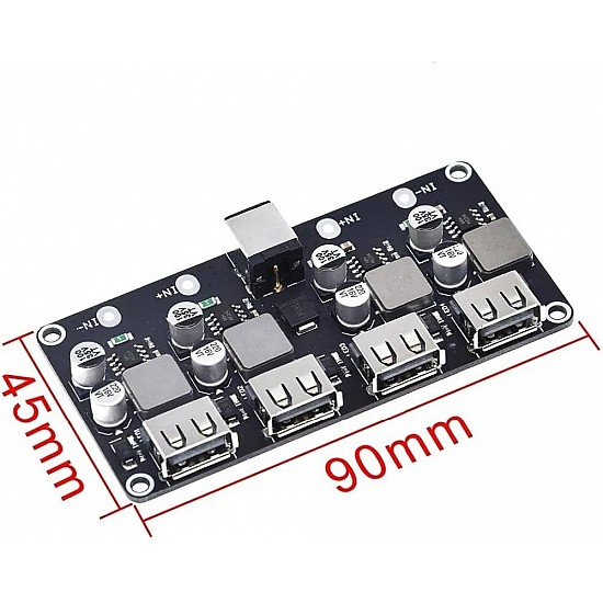 DC step-down QC2.0 QC3.0 Fast Charging 4 Ports Charging Board