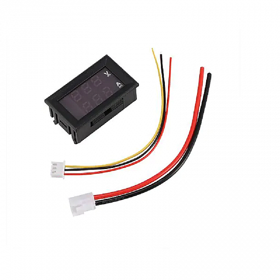 DC0-100V 50A LED DC DUAL Display Digital Ammeter