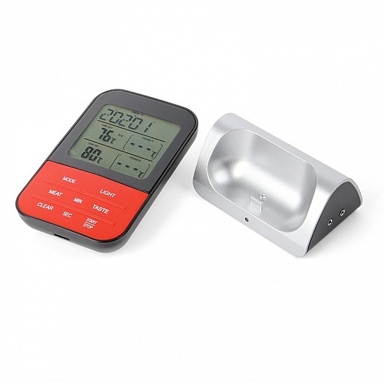 Digital Wireless Remote BBQ Thermometer Dual Probe