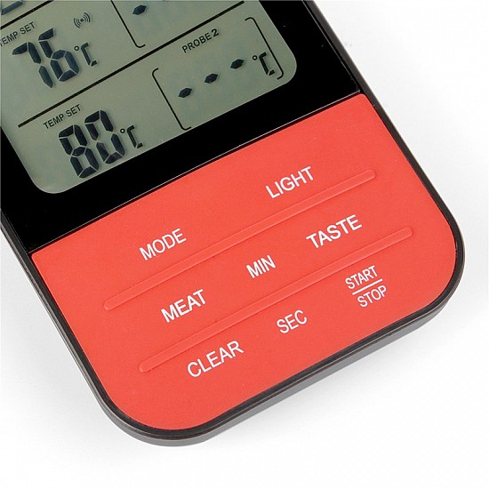 Digital Wireless Remote BBQ Thermometer Dual Probe