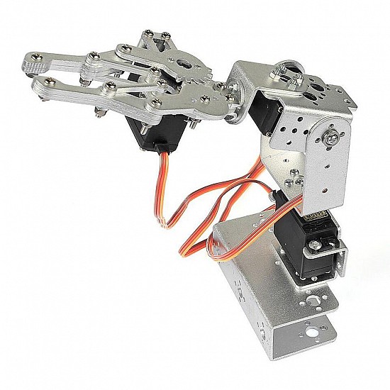 DIY 3DOF 3-Axis Metal Robot Mechanical Arm with Gripper Clamp Kit