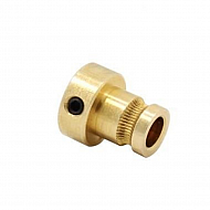 Drive Gear Copper Extruder Pulley Bore 5mm Feeder Wheel for 1.75mm/3mm Filament 