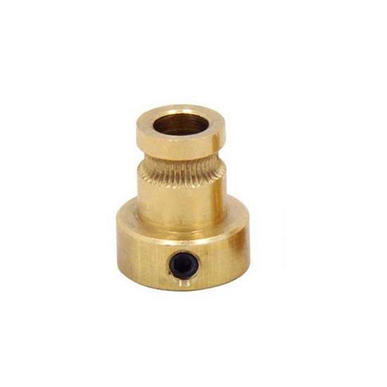 Drive Gear Copper Extruder Pulley Bore 5mm Feeder Wheel for 1.75mm/3mm Filament