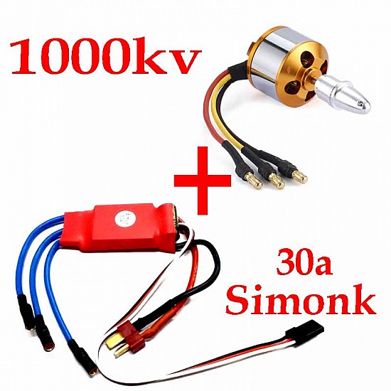 1000kv A2212 Brushless Motor with Simonk 30A ESC For RC Airplane / Quadcopter / Multirotor - Brushless Motor - Multirotor