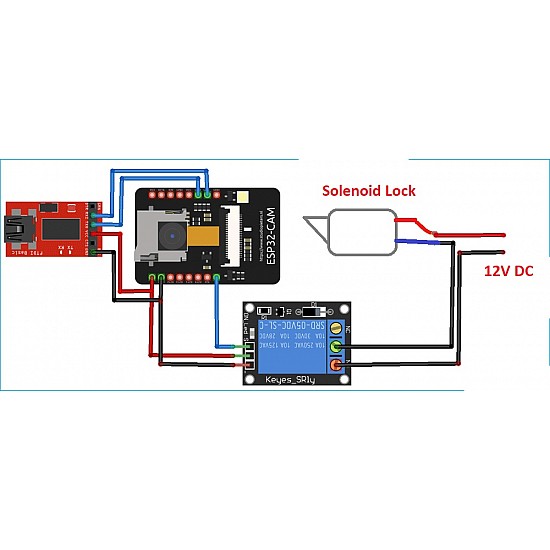 ESP32 CAM based Face Recognition Door Lock System STEM DIY KIT