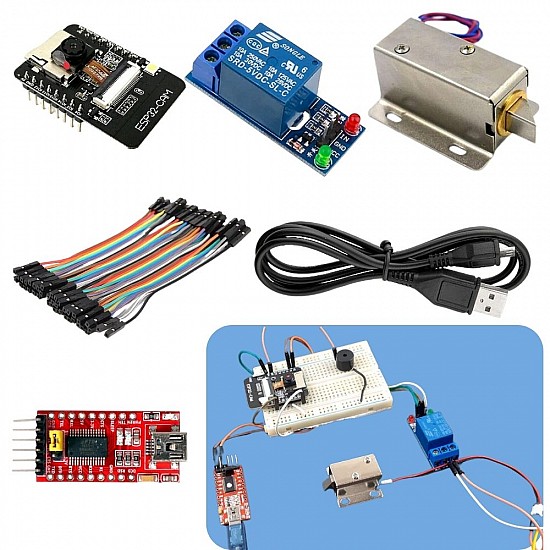 ESP32 CAM based Face Recognition Door Lock System STEM DIY KIT