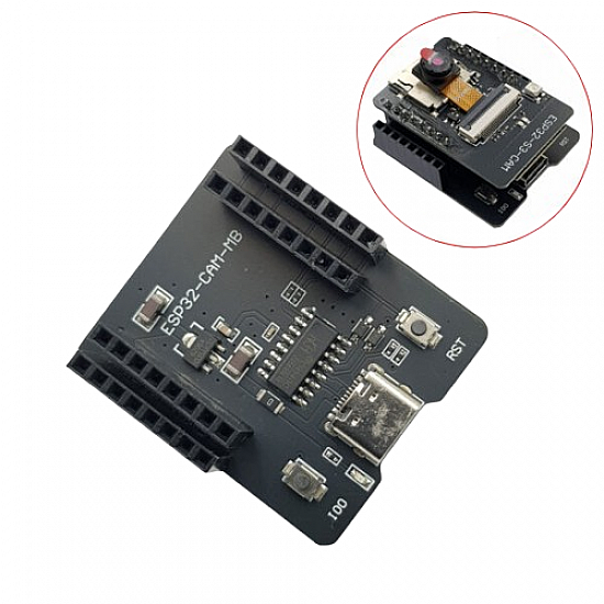 ESP32-CAM-MB Type- C Serial Port Burner Module With CH340C