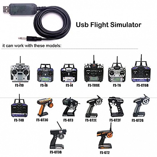 FlySky FMS 2.4G Aeromodelling USB SImulator