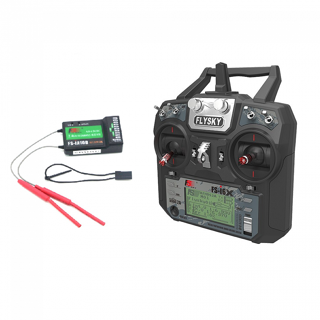 Flysky FSi6X 2.4GHz 10CH AFHDS 2A RC Transmitter With FSiA10B 2.4GHz