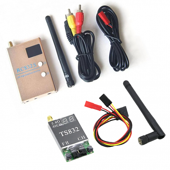 FPV 5.8G 600MW 48 Channel Wireless AV TX & RX TS832 RC832 - Wireless Audio Video Transmitter Receiver system - FPV - Multirotor