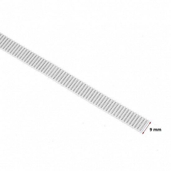 GT2 9mm White Open Loop Timing Belt for 3D Printer - 1 Meter