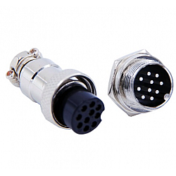 GX16 10-Pin Circular Aviation Socket Plug Male and Female Panel Connector