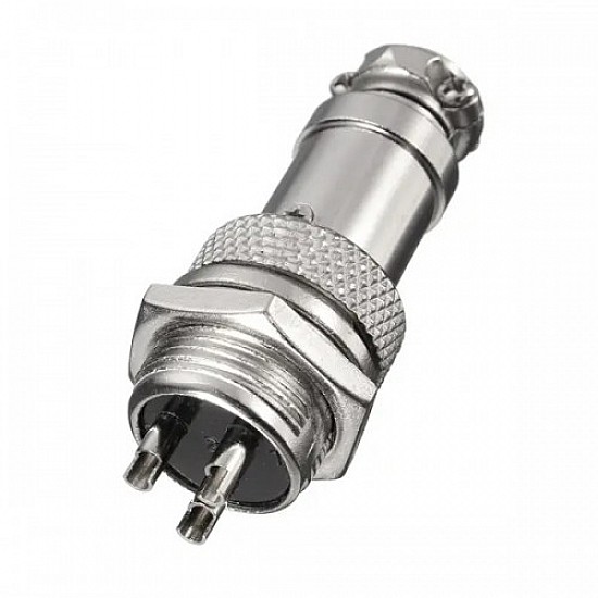 GX16 3-Pin Circular Aviation Socket Plug Male and Female Panel Connector GX16 3-Pin Circular Aviation Socket Plug Male and Female Panel Connector