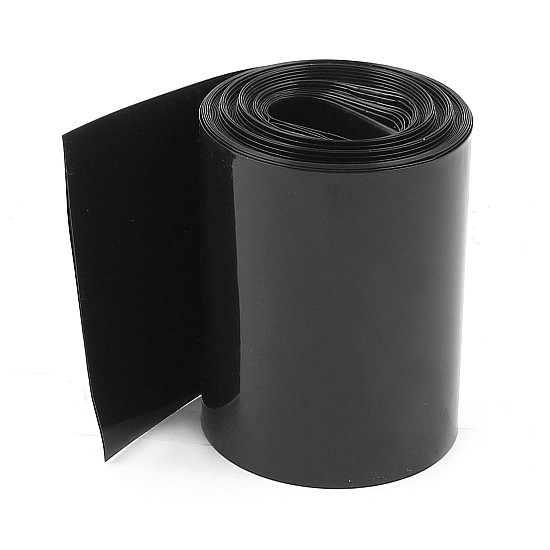 128mm 1-Meter PVC Heat Shrink Sleeve Blue for Lithium Cell Pack