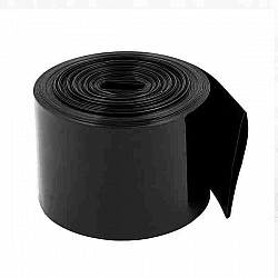 93mm 1-Meter PVC Heat Shrink Sleeve Black for Lithium Cell Pack