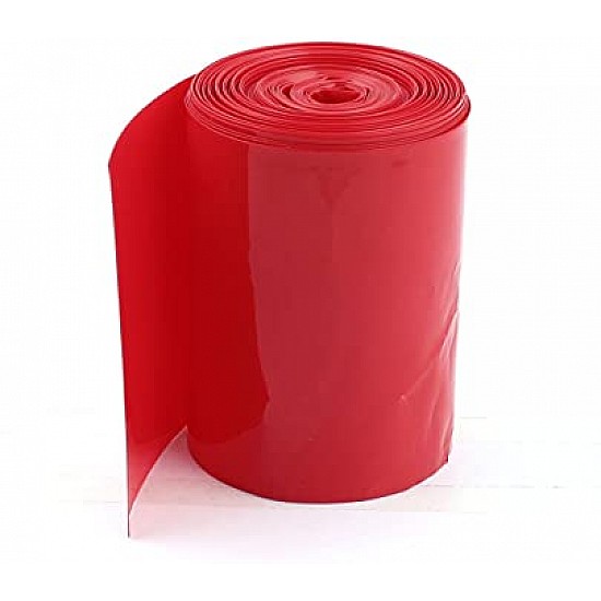 92mm 1-Meter PVC Heat Shrink Sleeve Red for Lithium Cell Pack