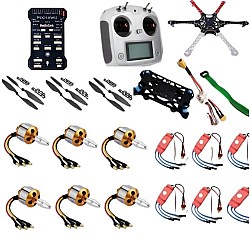 Hexacopter Drone Combo with Pixhawk and 10ch FlySky FS-I6S (Motor + ESC + Propeller + Flight Controller + Frame + TX-RX Flysky FSi6+ Power module + Belt)