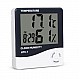 HTC-1 High Precision Large-Screen Electronic Indoor Temperature, Humidity Thermometer and Clock Alarm