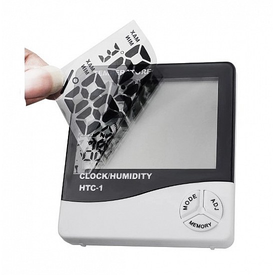 HTC-1 High Precision Large-Screen Electronic Indoor Temperature, Humidity Thermometer and Clock Alarm HTC-1 High Precision Large-Screen Electronic Indoor Temperature, Humidity Thermometer and Clock Alarm