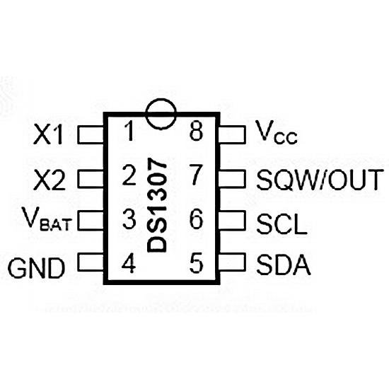 DS1307 PDIP-8 Real Time Calendar and Clock - ICs - Integrated Circuits & Chips - Core Electronics