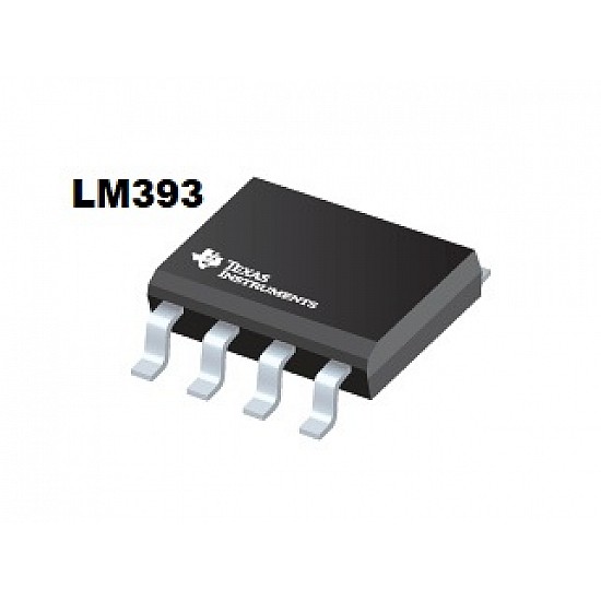 20PCS LM393 LM393D SOP-8 TI COMPARATOR Dual Low Power S2
