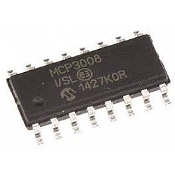 MCP3008 IC - (SMD Package) - 8-Channel 10-Bit ADC With SPI Interface IC
