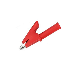 Insulated Copper Test Crocodile Clip - Red