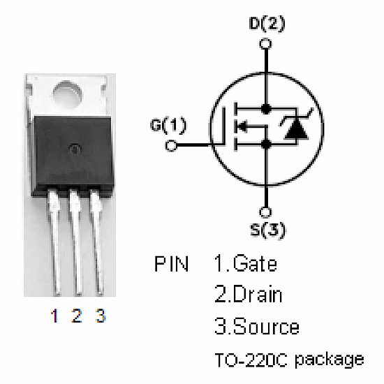 IRFZ44N Power MOSFET - ICs - Integrated Circuits & Chips - Core Electronics