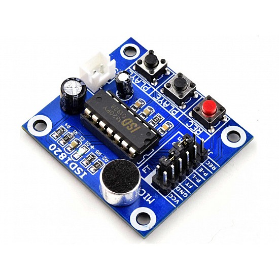 ISD1820 Recording Module Voice Board With On Board Mic and Loud Speaker