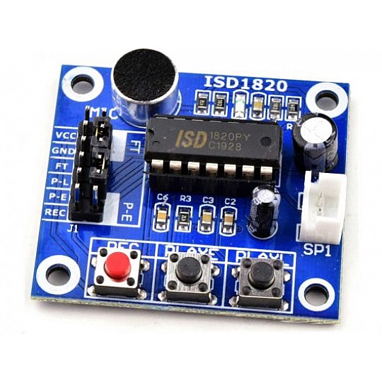 ISD1820 Recording Module Voice Board With On Board Mic and Loud Speaker