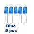 Blue LED 5mm Pack Of 5 (Light Emitting Diod)