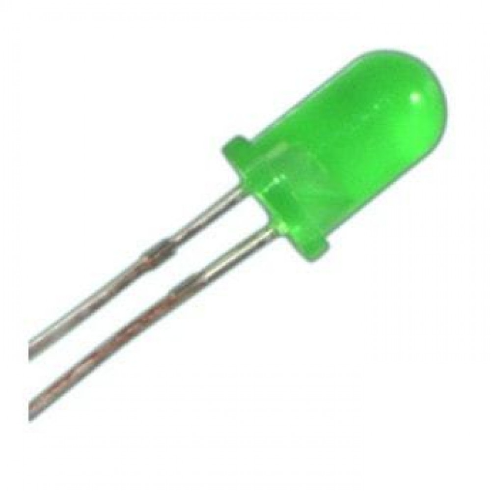 Green LED 5mm (Light Emitting Diod) FR303